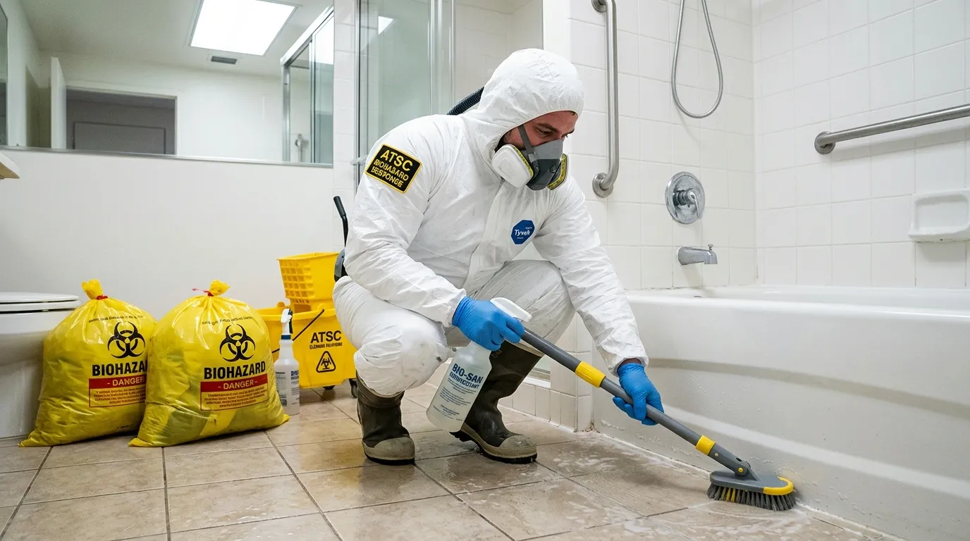 Decontamination equipment deployed for Blood Cleanup in Stoneham